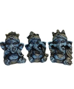 Mini Trio de Ganesha da Sabedoria