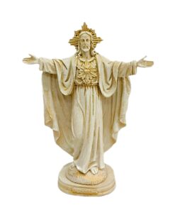 Imagem Religiosa Sagrado Coração de Jesus Braços Abertos - 30cm