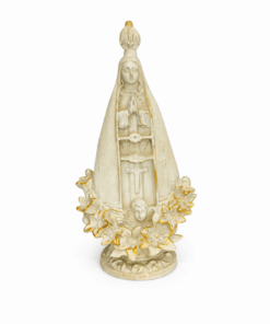 Imagem Religiosa Nossa Senhora Aparecida Flores - 20cm