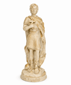 Imagem Religiosa Santo Expedito Cruz no Peito - 20cm