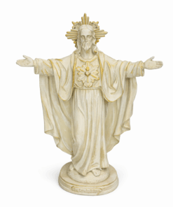 Imagem Religiosa Sagrado Coração de Jesus Braços Abertos - 30cm