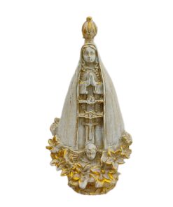 Imagem Religiosa Nossa Senhora Aparecida Flores - 20cm