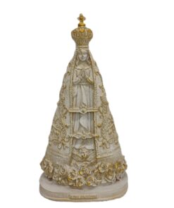 Imagem Religiosa Nossa Senhora Aparecida Flores - 30cm