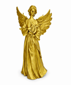 Estatua Anjo com Harpa