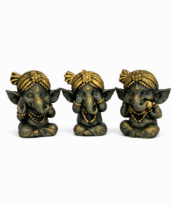 Trio de Ganesha da Sabedoria Pequeno