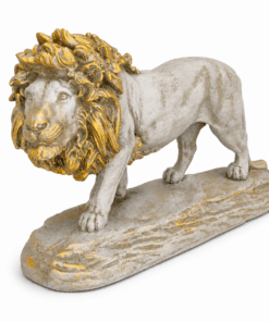 Escultura Leão em Resina com Base